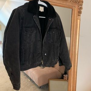 Black jean jacket